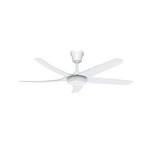 Eurolux Elysian 5 Blade Ceiling Fan with Light & Remote - White