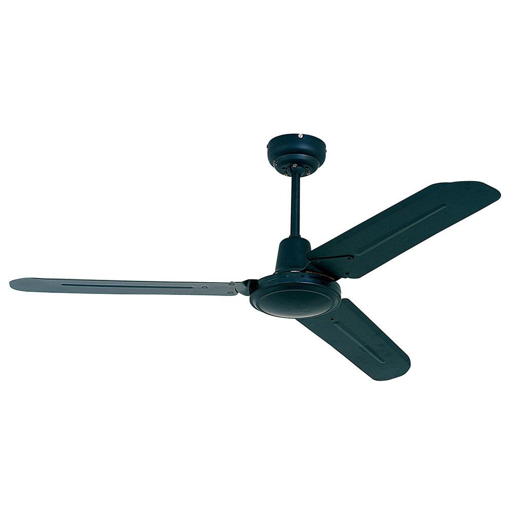 Eurolux Industrial 3 Blade Ceiling Fan 1220mm - Black