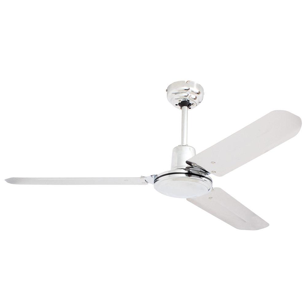 Eurolux Industrial 3 Blade Ceiling Fan 1220mm - Chrome