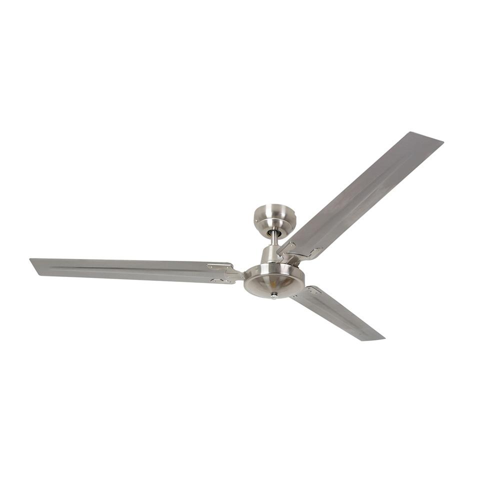 Industrial 3 Blade Ceiling Fan 1420mm - Satin Chrome