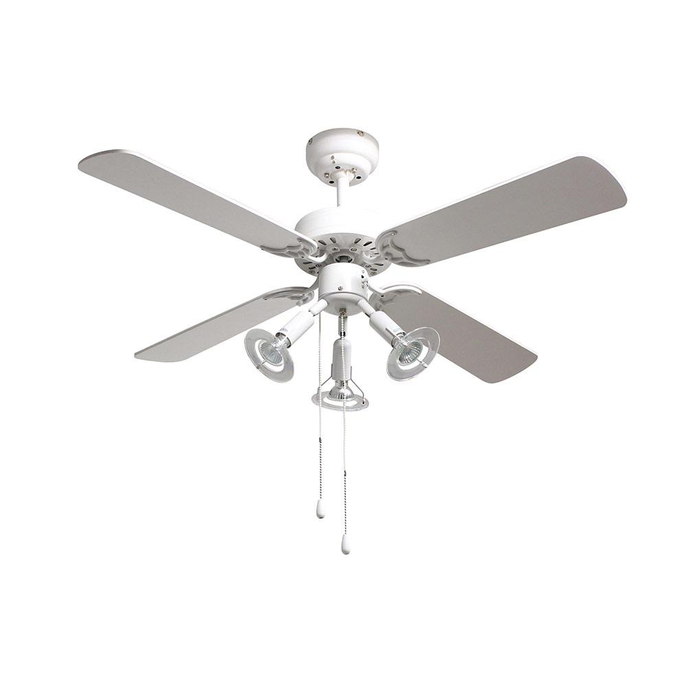 Premier 4 Blade Ceiling Fan with Light 1060mm - White
