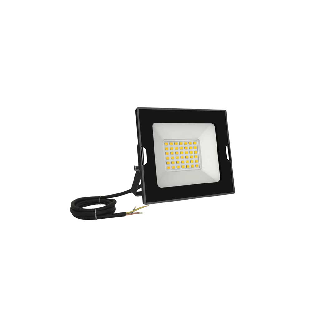 PioLED OOBER LED Floodlight 30W 2550lm 6000K - Black