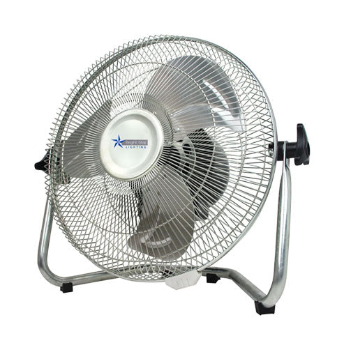 Bright Star Steel Chrome Table Fan