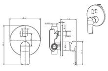 Load image into Gallery viewer, Cobra Seine Bath Mixer with Diverter - Chrome
