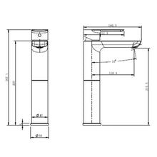 Load image into Gallery viewer, Cobra Seine Raised Basin Mixer - Chrome
