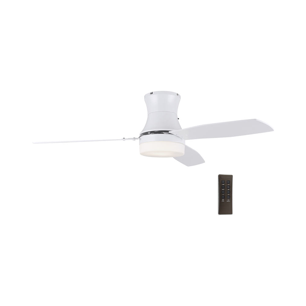 Bright Star 3 Blade Ceiling Fan with Lights 1320mm - White