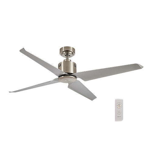 4 Blade Ceiling Fan 1370mm - Satin Nickel