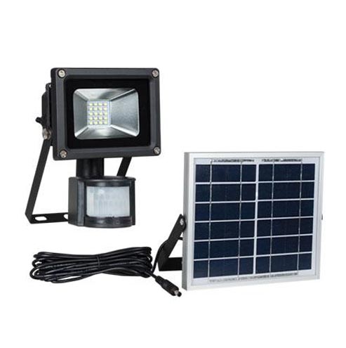 Bright Star LED Flood Light with Solar Panel and Motion Sensor 10W