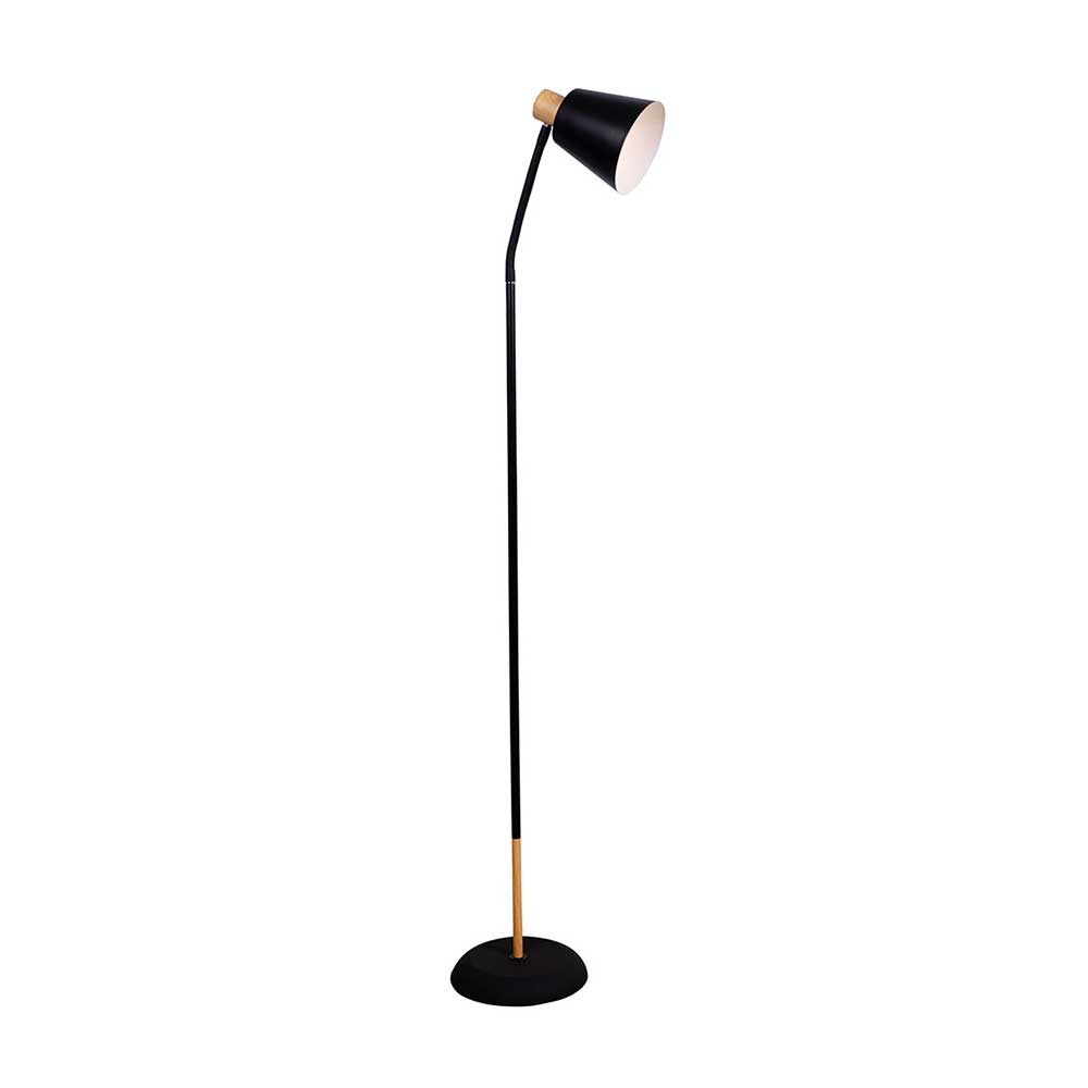 Eurolux Curve Floor Light E27 40W - Black/Gold