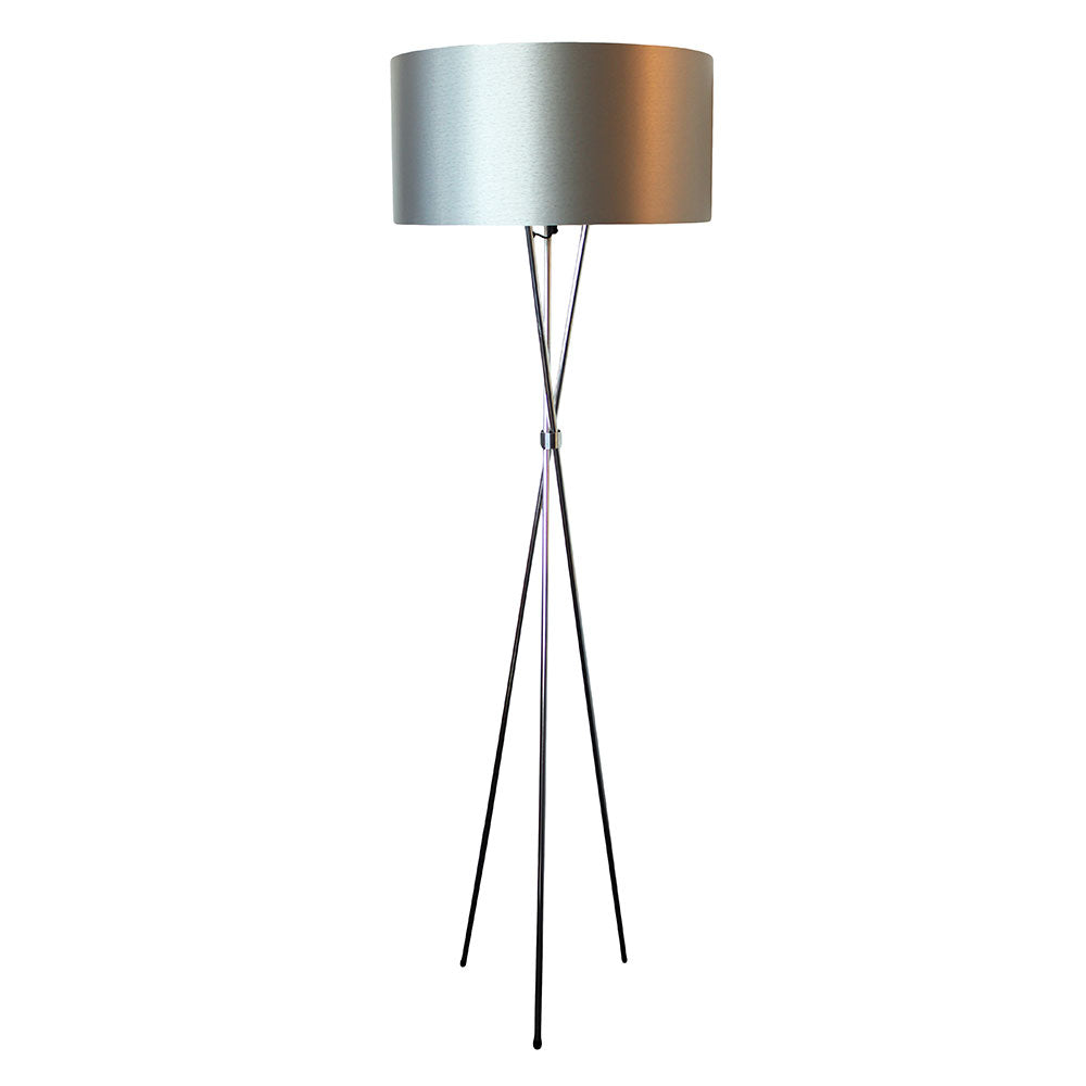 Tripod Stainless Steel Floor lamp - Mirror Silver