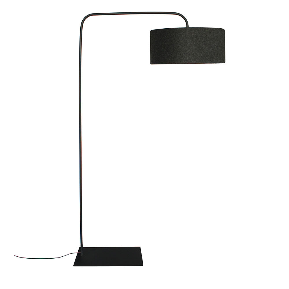 Wire World Steel Cantilever Floor Lamp - Black