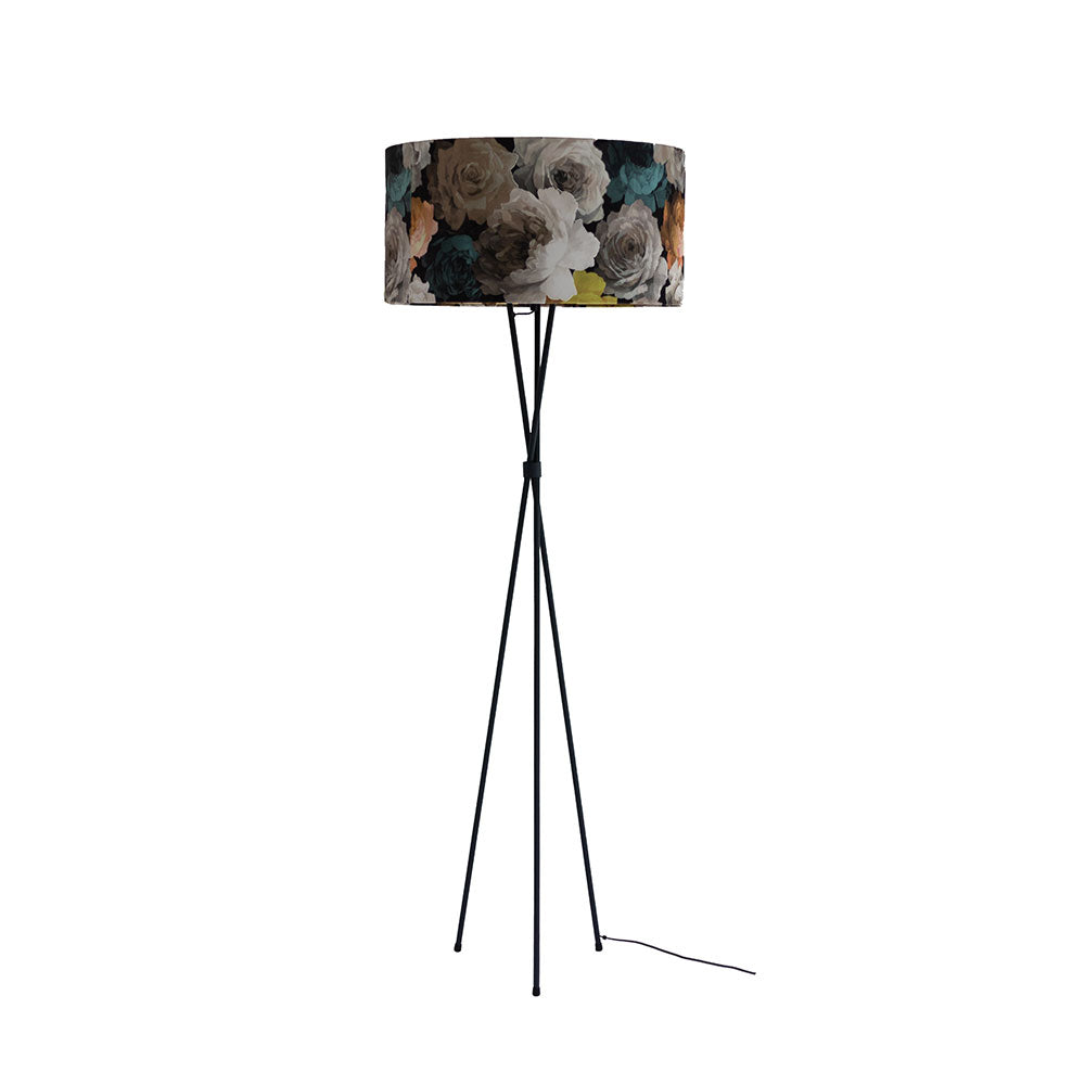 Wire World Steel Tripod Floor Lamp - Black