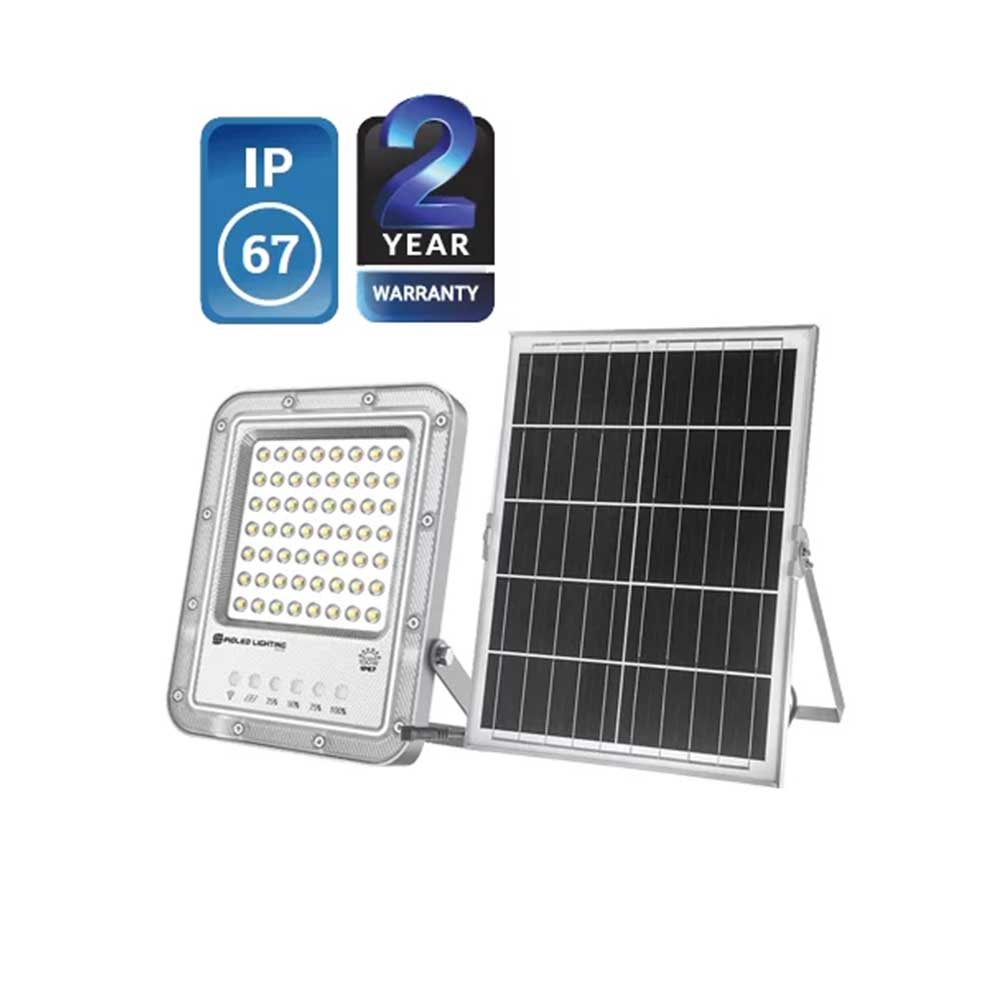 PioLED Karu Solar LED Motion Sensor Floodlight 200W 2000lm 6000K