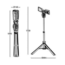 Load image into Gallery viewer, Lutec Peri Portable LED Tripod Worklight 35W
