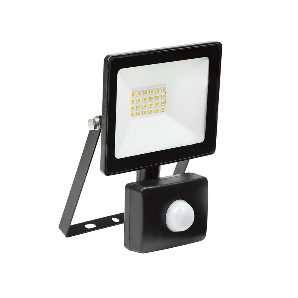 Eurolux LED Floodlight with Sensor 20W 1500lm 4000K - Black