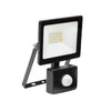 LED 20W 1500lm Daylight Floodlight with Sensor - Black
