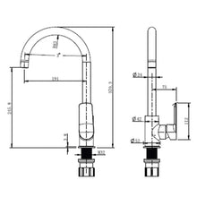 Load image into Gallery viewer, Cobra Seine Pillar Type Sink Mixer - Chrome
