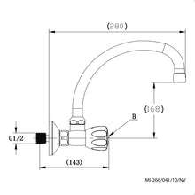 Load image into Gallery viewer, Cobra Metsi Wall Mount Sink Mixer Tap
