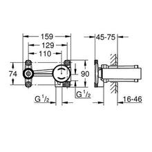 Load image into Gallery viewer, GROHE Non Rapido Universal Concealed Body For Single Lever Mixers 1/2&quot;
