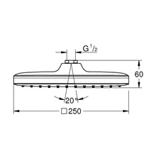 Load image into Gallery viewer, GROHE Tempesta 250 Shower Head Square
