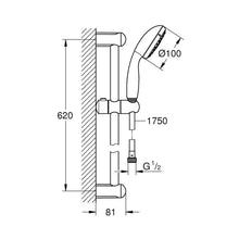 Load image into Gallery viewer, GROHE Tempesta 100 Shower Rail Set
