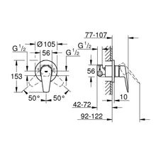 Load image into Gallery viewer, GROHE BauEdge Single-Lever Shower Mixer
