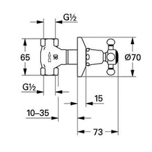 Load image into Gallery viewer, GROHE Non Rapido Classic Concealed Stop-Valve 1/2&quot;
