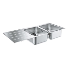 Load image into Gallery viewer, Grohe K500 Double Bowl Inset Sink Stainless Steel
