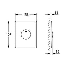 Load image into Gallery viewer, Skate Wc Wall Plate Chrome
