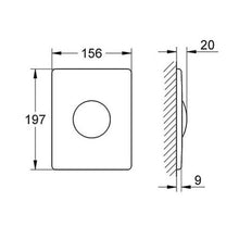 Load image into Gallery viewer, GROHE Skate Wc Wall Plate Stainless Steel
