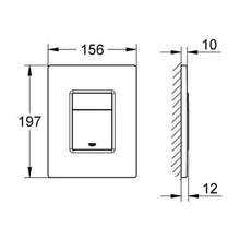 Load image into Gallery viewer, GROHE Skate Cosmopolitan WC Wall Plate - Stainless Steel
