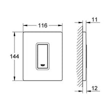 Load image into Gallery viewer, GROHE Skate Cosmopolitan WC Wall Plate - Stainless Steel
