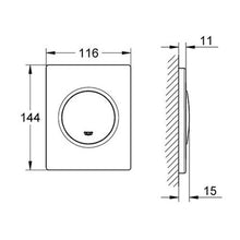 Load image into Gallery viewer, GROHE Nova Cosmopolitan Actuation Plate Chrome
