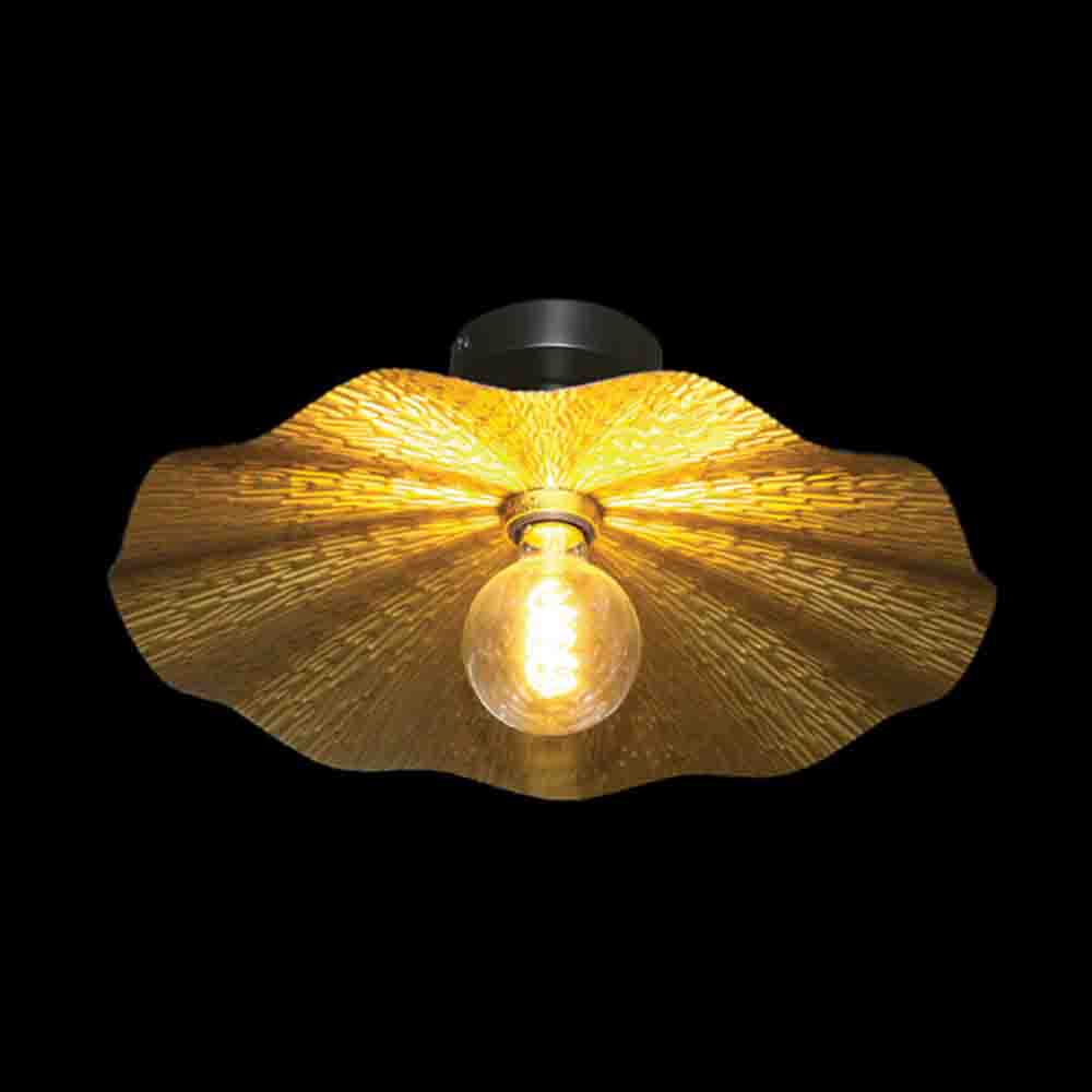 K. Light Golden Flower Ceiling Light E27 40W - Gold / Black