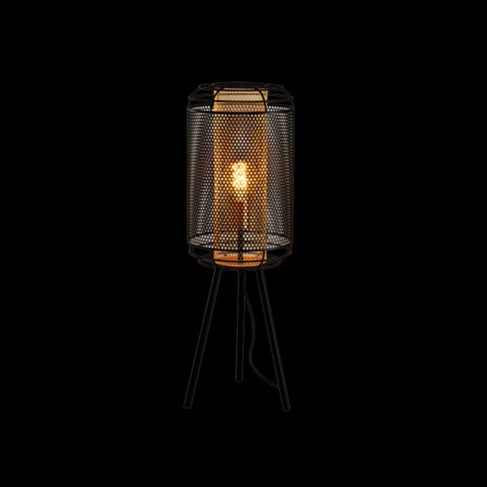 K. Light Boston Mesh Table Lamp - Black & Gold
