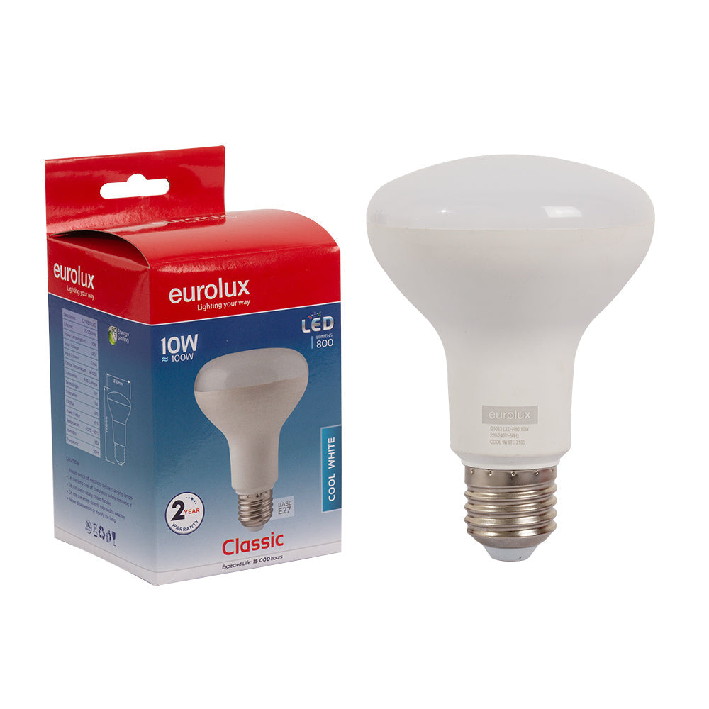 Eurolux LED Reflector Bulb R80 E27 10W 800lm 4000K