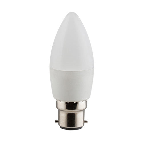 Eurolux LED Candle Bulb B22 5W 450lm 3000K - Opal