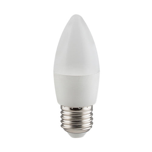 Eurolux LED Dimmable Opal Candle Bulb E27 5W 450lm Warm White