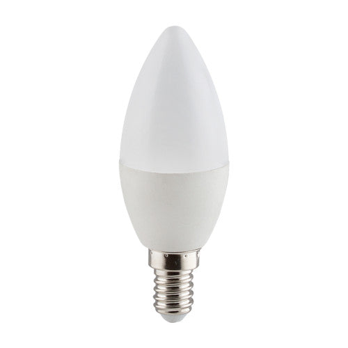 Eurolux LED Candle Bulb E14 5W 450lm 3000K - Opal