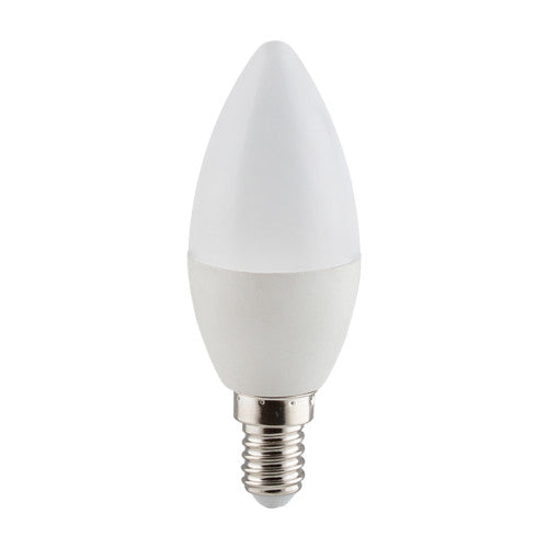 Eurolux LED Dimmable Opal Candle Bulb E14 5W 450lm Warm White