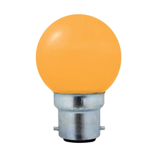 Eurolux LED Colored Golf Ball Bulb B22 1W 18lm - Orange