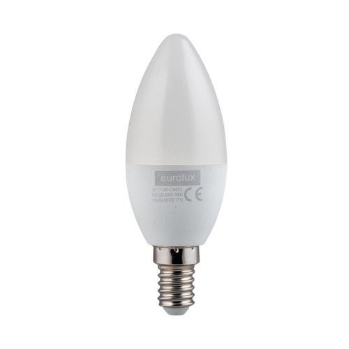 Eurolux LED Opal Candle Bulb E14 5W 375lm Warm White