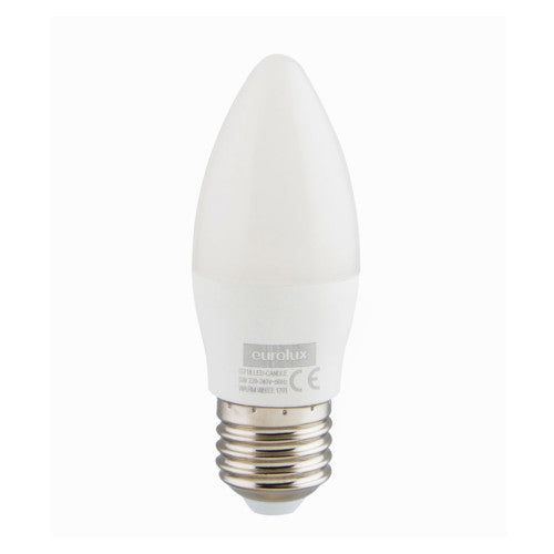 Eurolux LED Opal Candle Bulb E27 5W 375lm Warm White