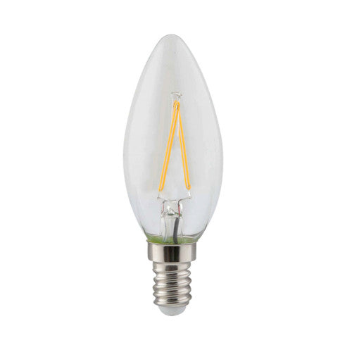 Eurolux LED Filament Candle Bulb E14 2W 200lm 3000K