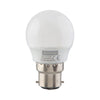 Eurolux LED Golf Ball Bulb B22 3W 210lm Warm White - Opal
