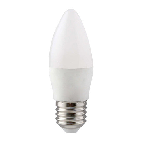 Eurolux LED Opal Candle Bulb E27 7W 460lm Cool White
