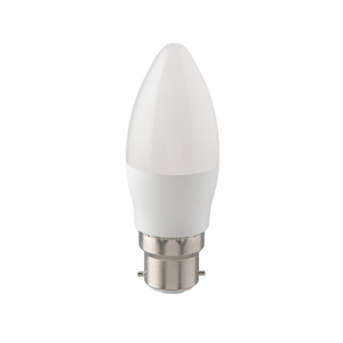 Eurolux LED Opal Candle Bulb B22 7W 460lm Cool White