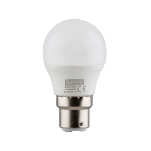 Eurolux LED Golf Ball Bulb B22 7W 560lm 3000K - Opal