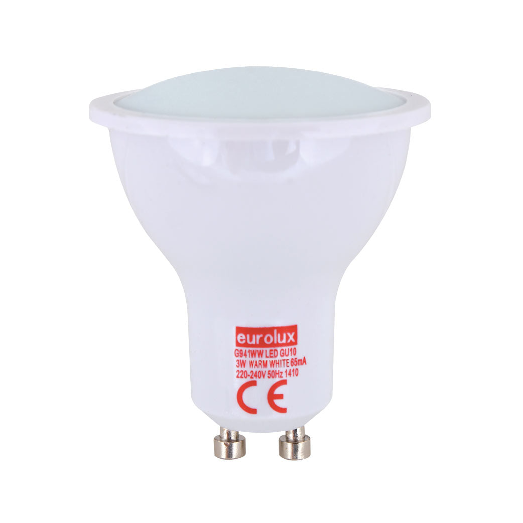 Eurolux LED Bulb GU10 3W 220lm Cool White - 4 Pack