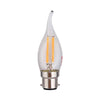 Eurolux LED Clear Filament Flame Candle Bulb B22 4W 310lm Warm White